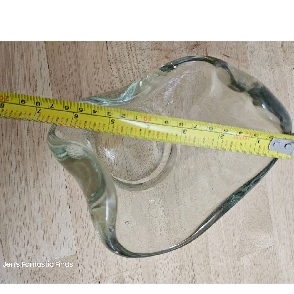 Midcentury‎ Handblown Glass Bowl Vintage Mint